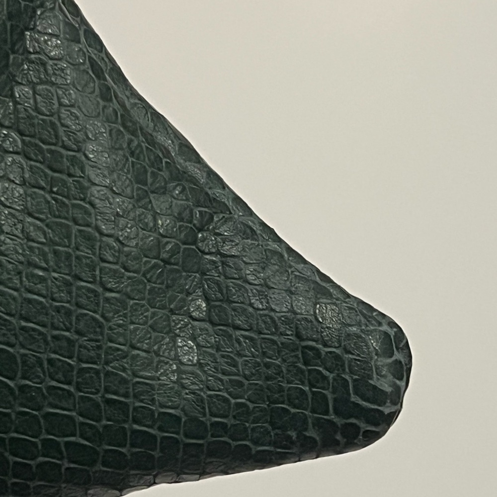 Lauren Merkin Louise Snakeskin Embossed Leather Clutch - Picture 9 of 13